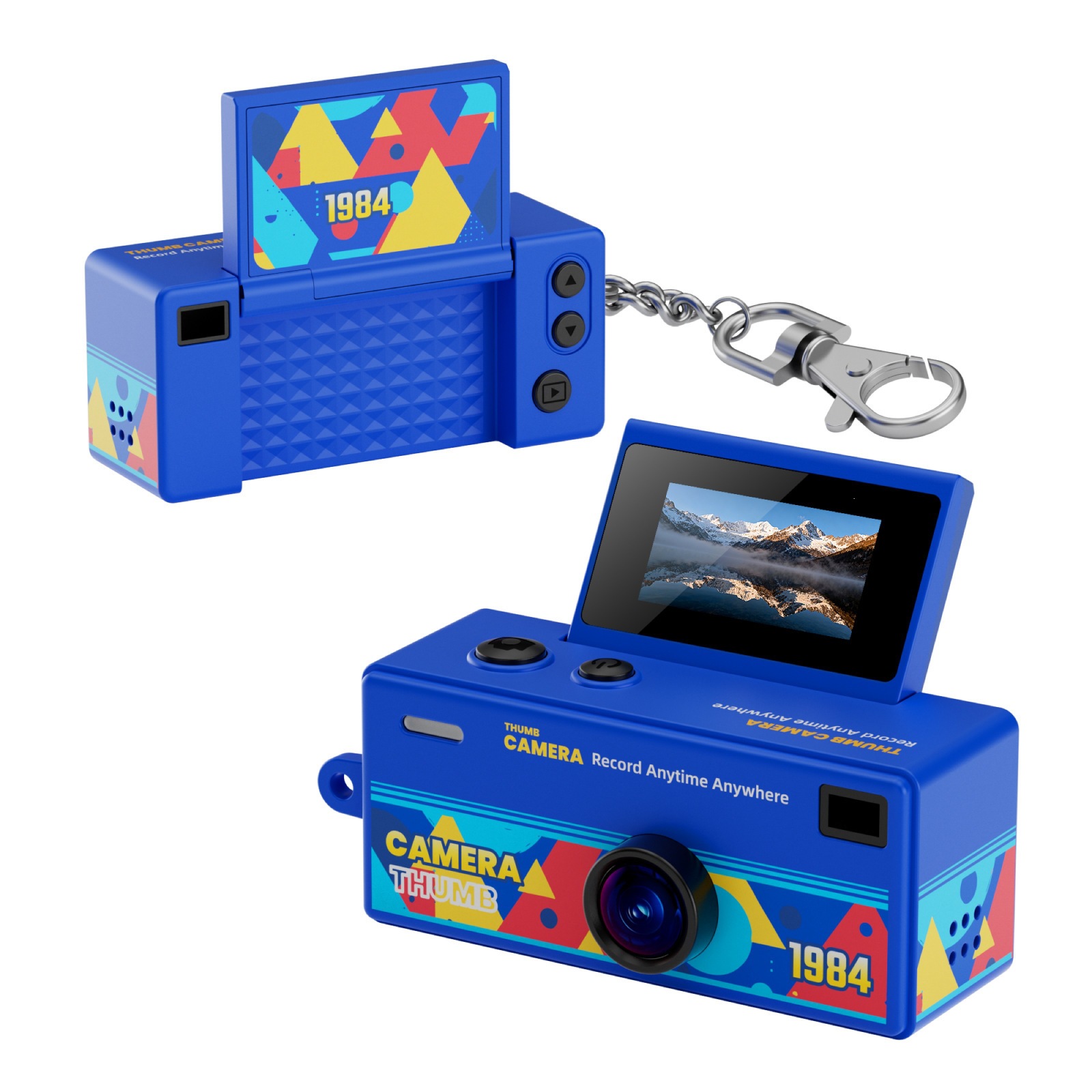 New product G62 thumb camera backpack pendant flip screen camera student party portable high-definition camera