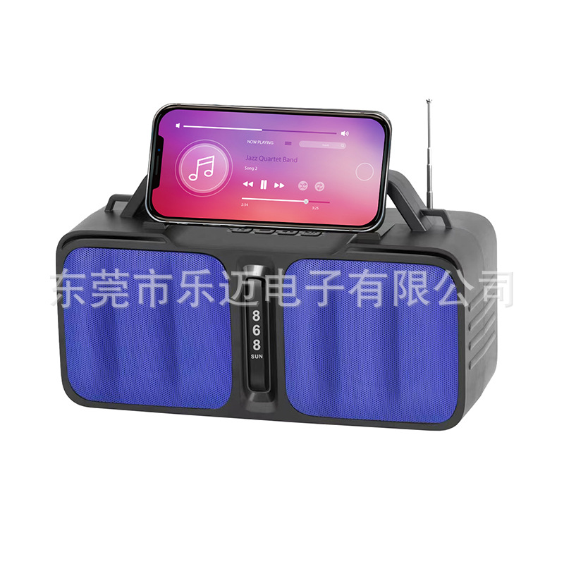 Africa 868 Solar Bluetooth Speaker Subwoofer Outdoor Portable with Card Slot Home Audio