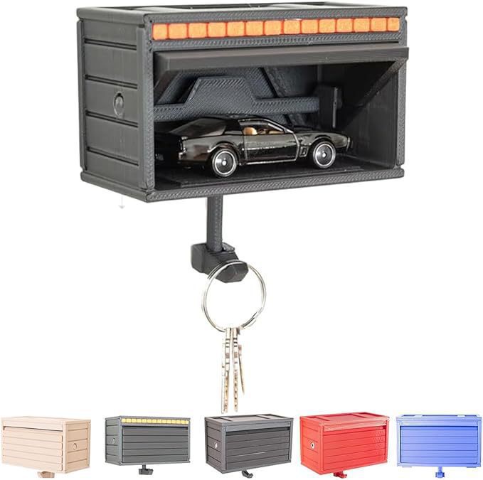 Car Garage Key Holder with Opening Door
