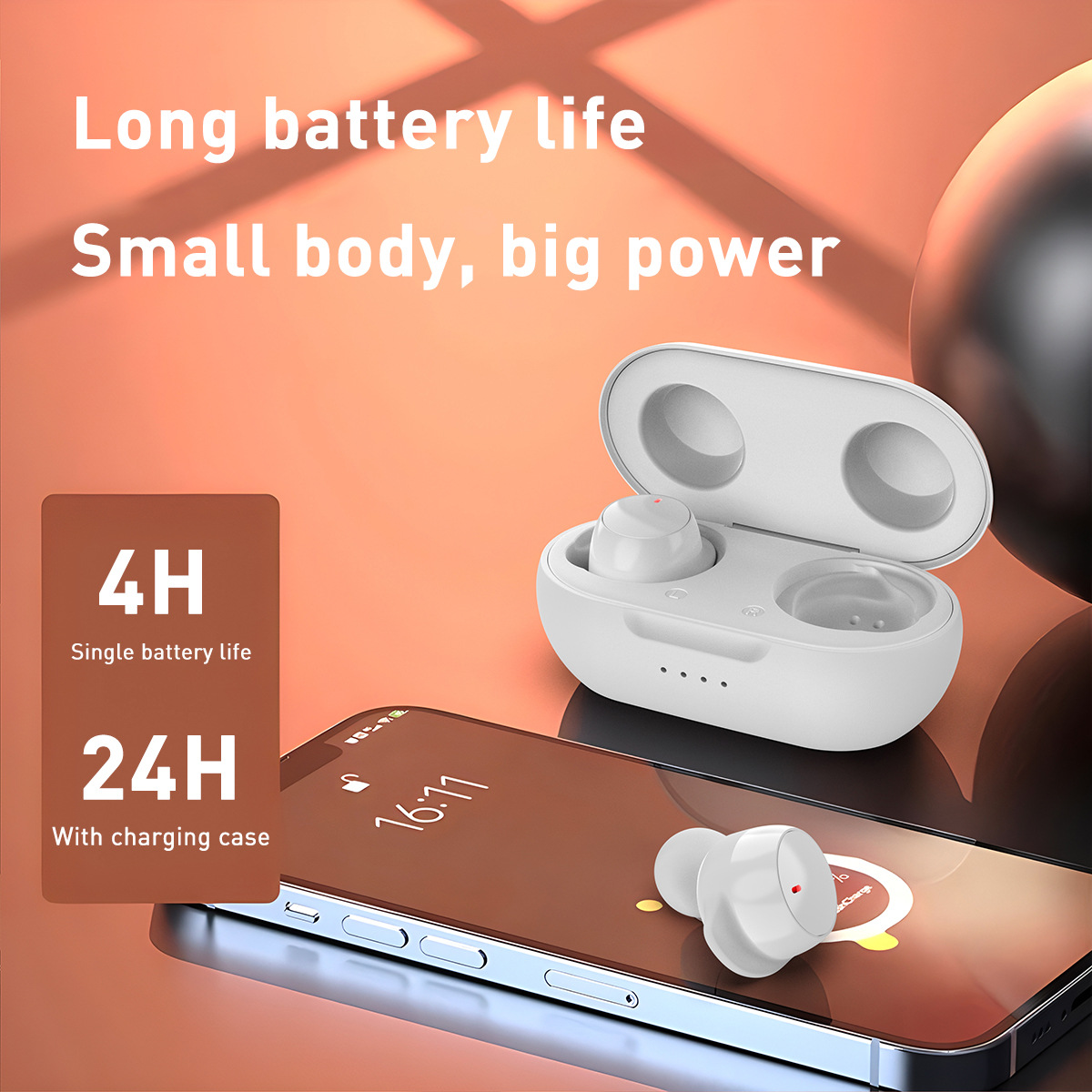 New TS10 Bluetooth Earbuds In-Ear Sports Gaming Ultra Long Battery Life Wireless Earbuds