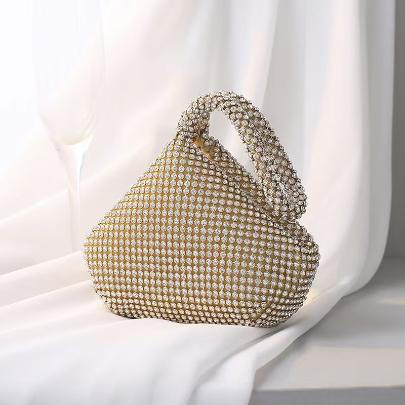 Diamond Evening Bag Pure Handmade Rhinestone Mine Evening Bag Clutch Banquet Bag Women's Handbag