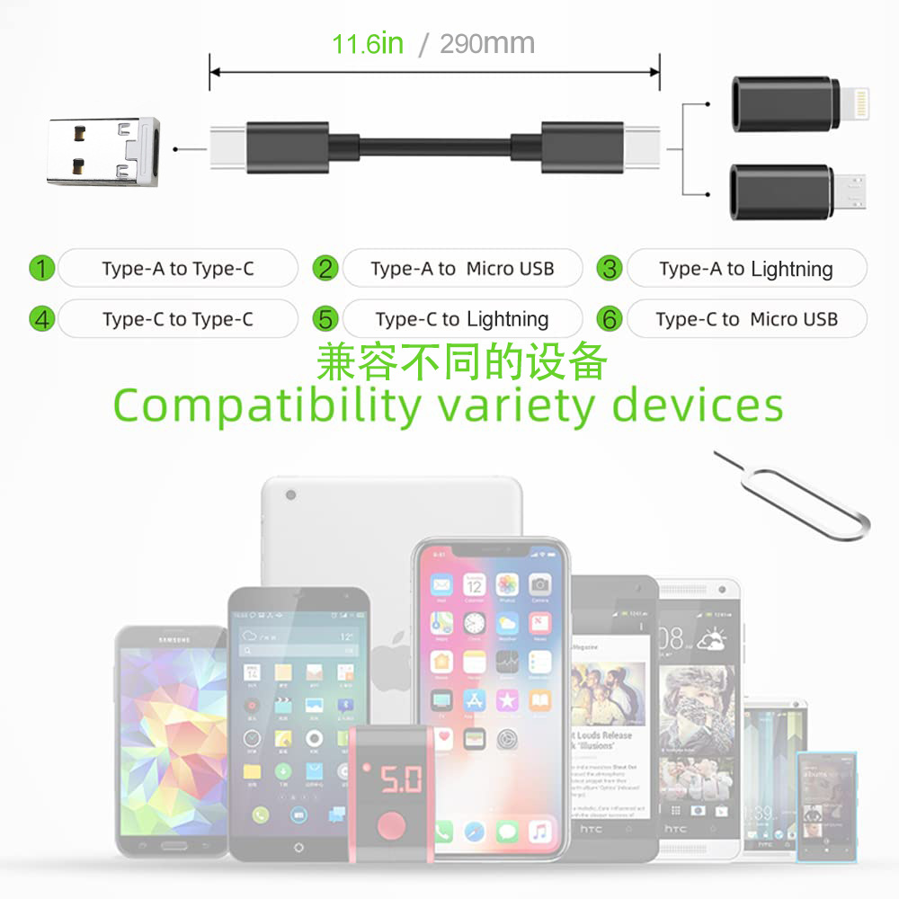 Travel Portable Data Cable Storage Box Organizer Adapter Charging Cable with Phone Stand Function Fast Charging