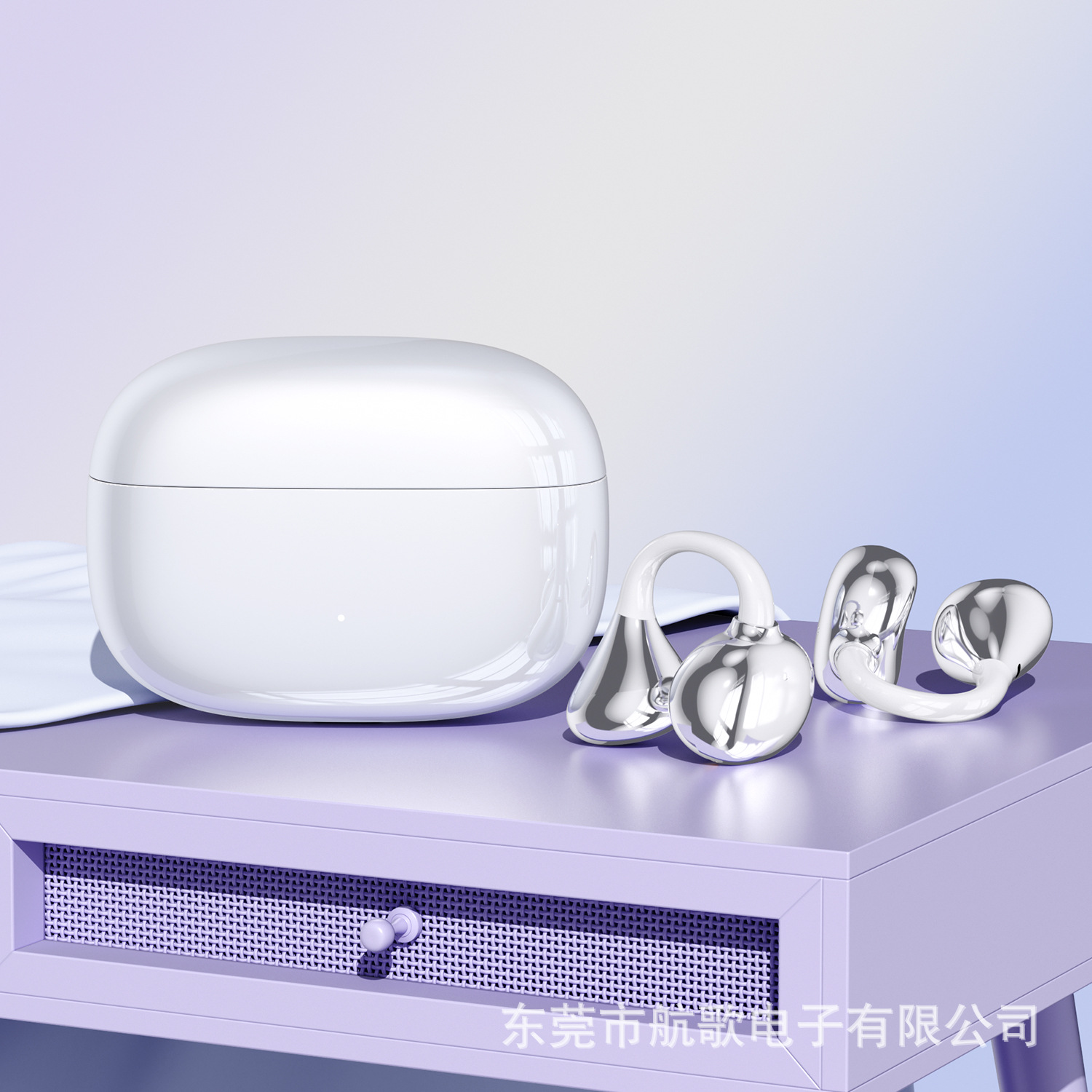 New M159 clip-ear semi-in-ear Bluetooth earphones ultra-long battery life low latency calls 6.0 private mold earphones