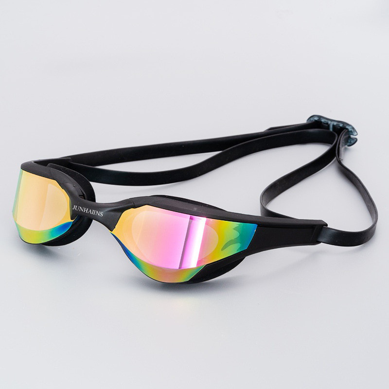 JUNHAIINS Junhai swimming goggles professional men and women swimming goggles anti-fog waterproof flat light racing wide-angle