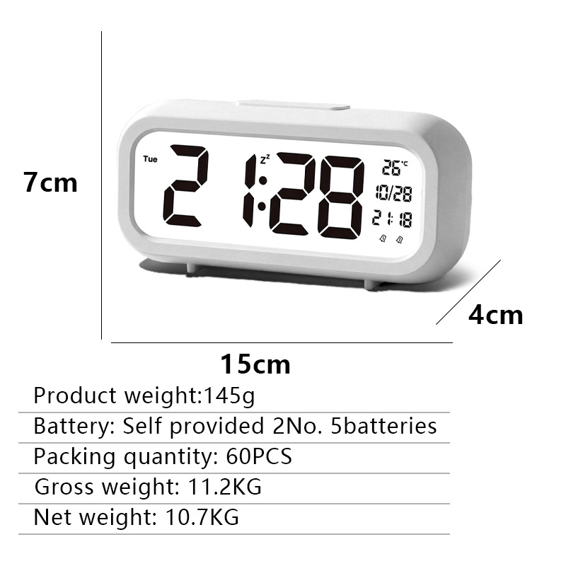 Electronic clock student learning special simple LCD electronic alarm clock bedroom desktop smart children alarm clock