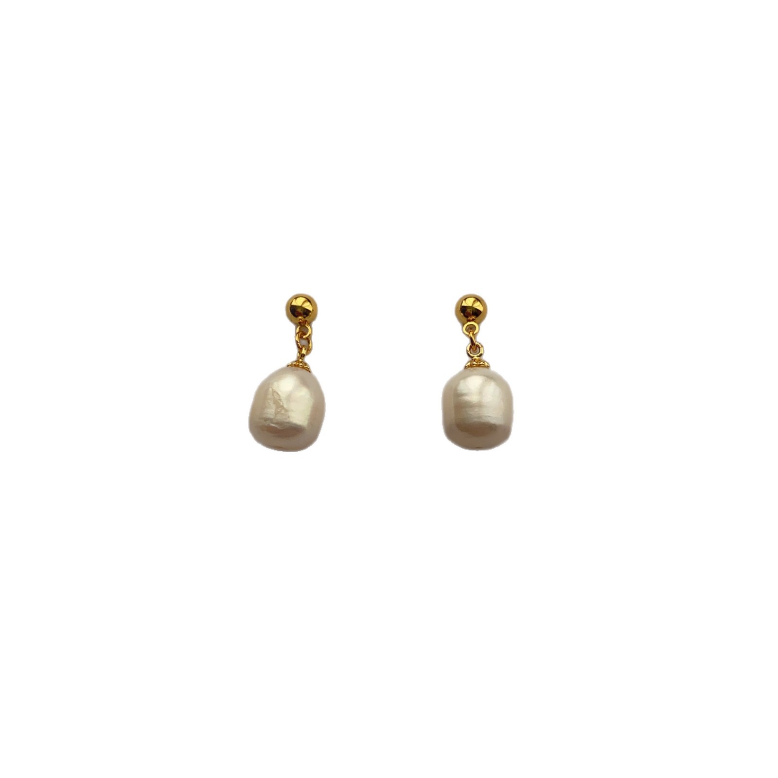 Exquisite Natural Baroque Pearl Earrings Ear Cuff Elegant Daily Earrings