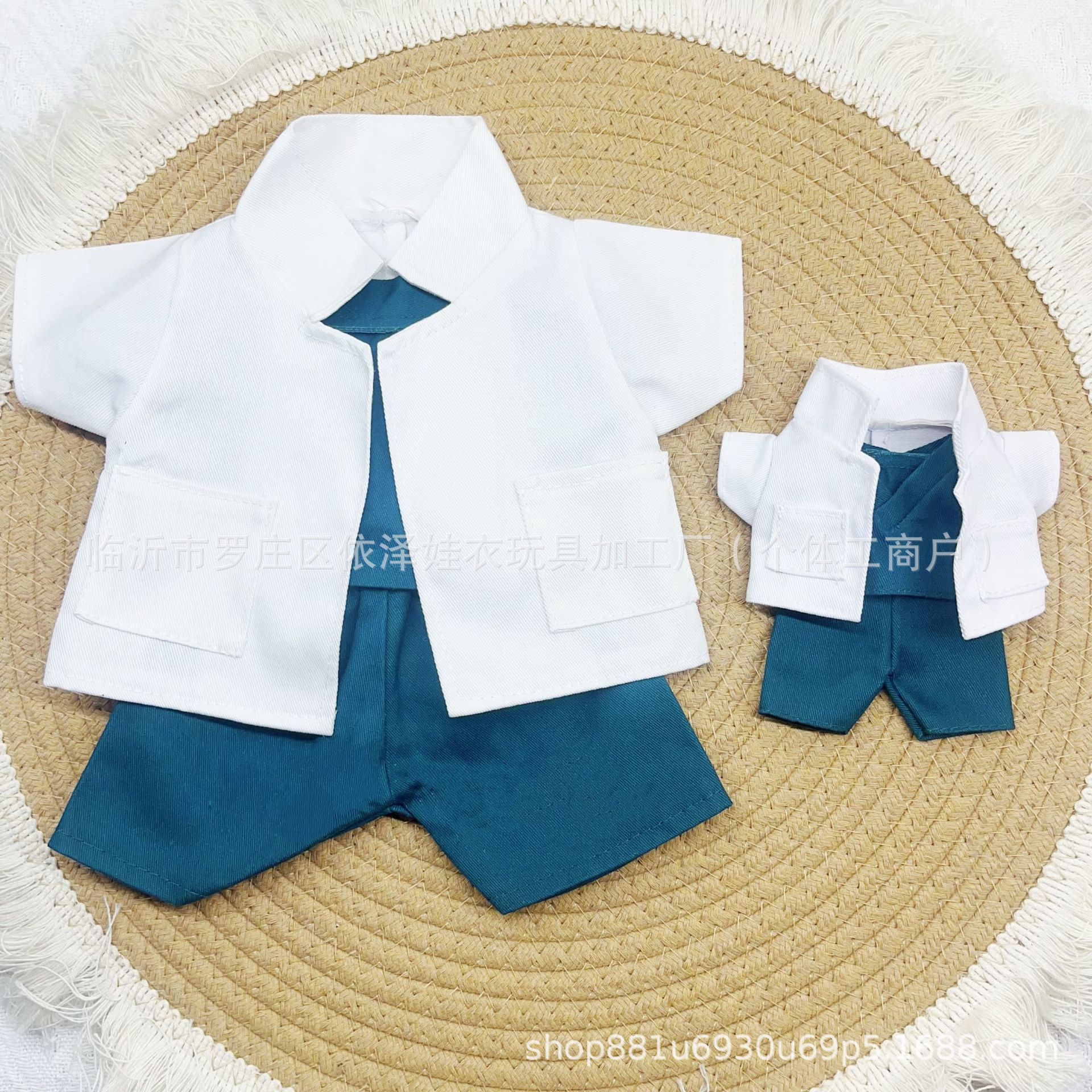 Medical Bear Doll Clothes Doctor White Coat Surgical Gown Nurse Uniform Dress Up Nurse's Day Gift Doll