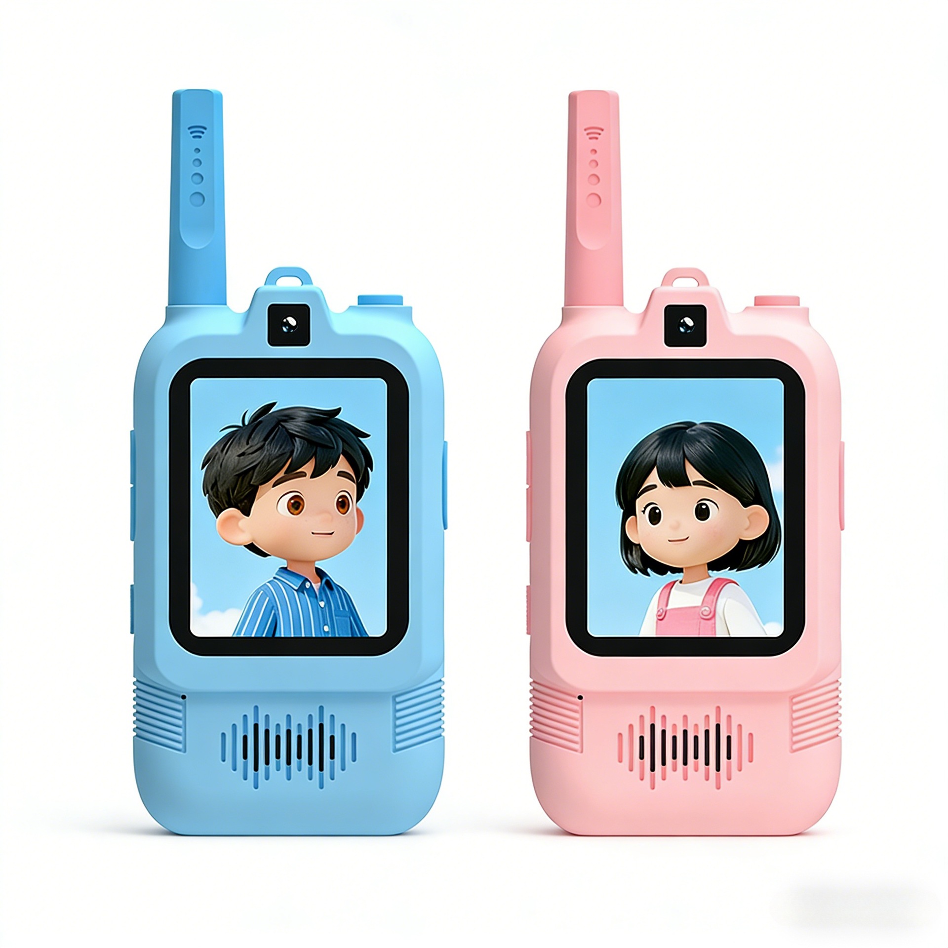 Children's Video Walkie Talkie, Outdoor Wireless Mini Small Parent-Child Toy Walkie Talkie with Call Function