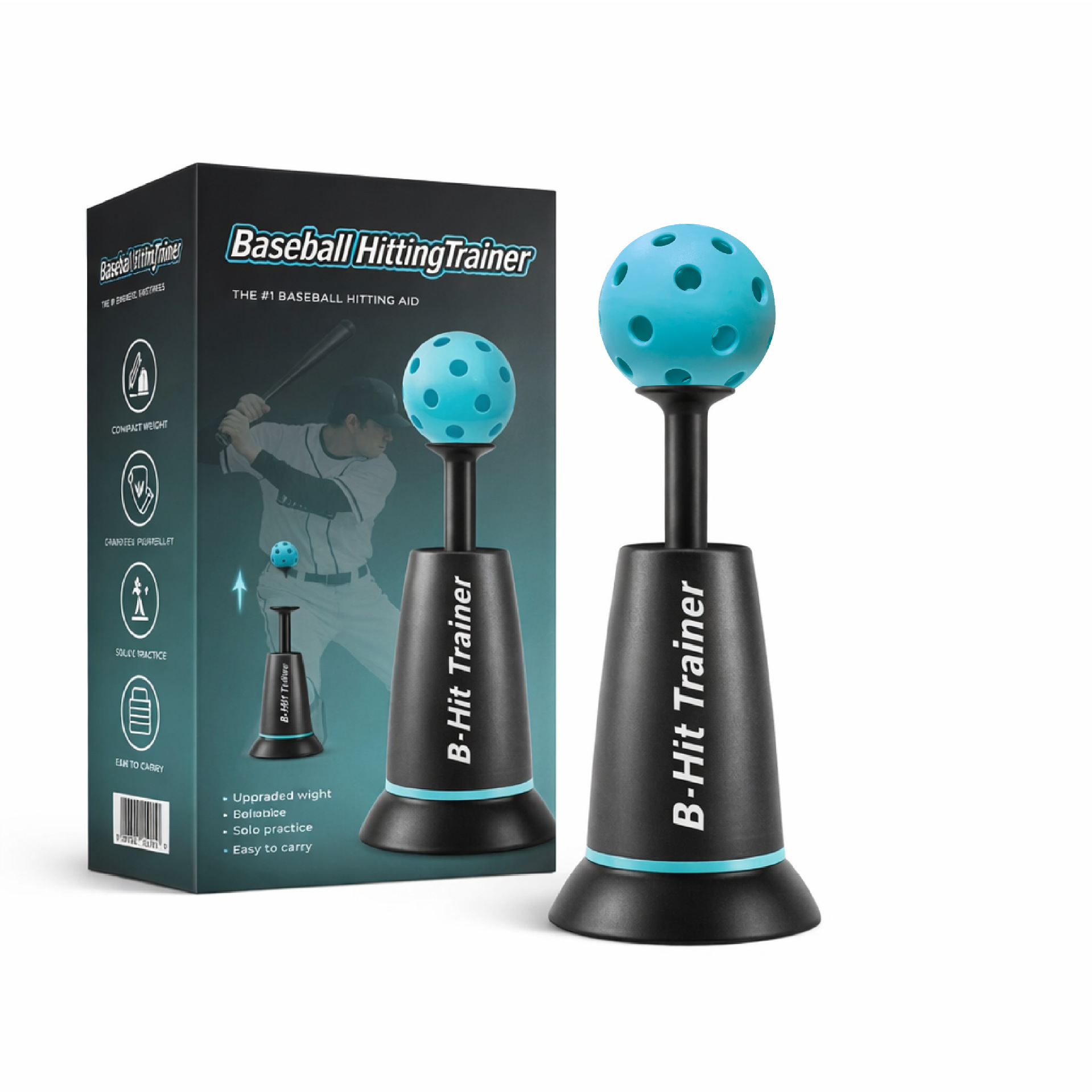 New sports tee popper baseball hitting trainer adjustable