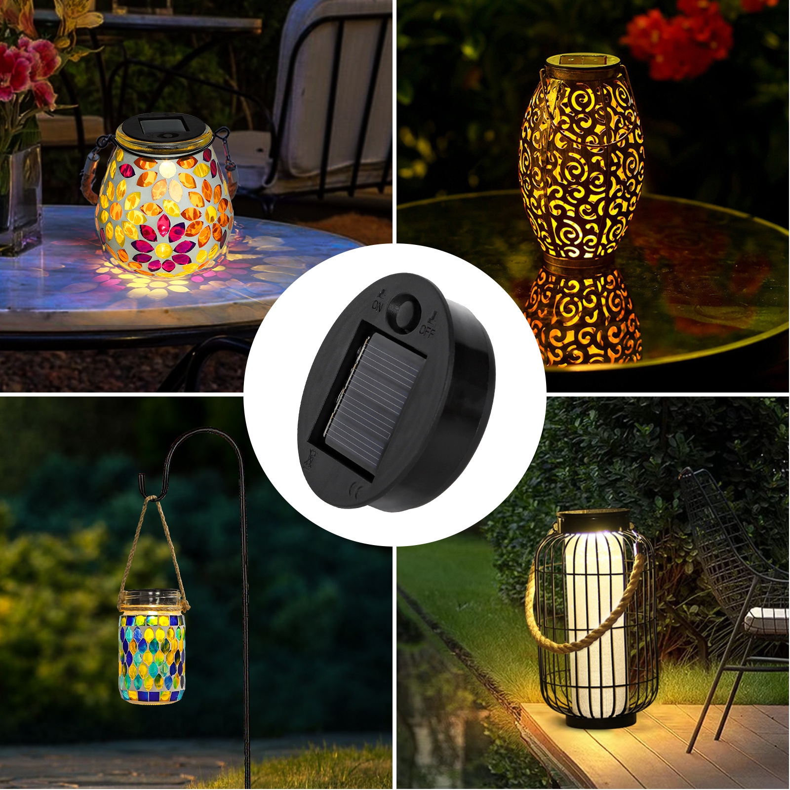 Palace lantern hollow lantern universal high brightness battery box high brightness solar battery box suitable for 5.6cm
