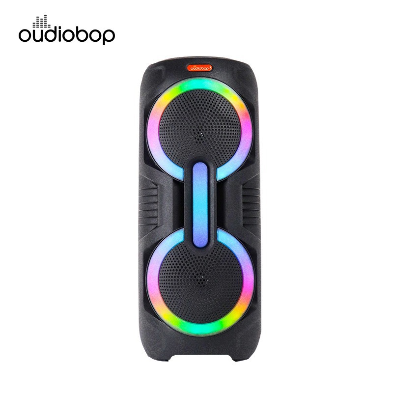 2026 New Dual 8-inch Colorful Bluetooth Speaker, Colorful Light/USB/FM/MIC/Knob/TWS Multifunctional