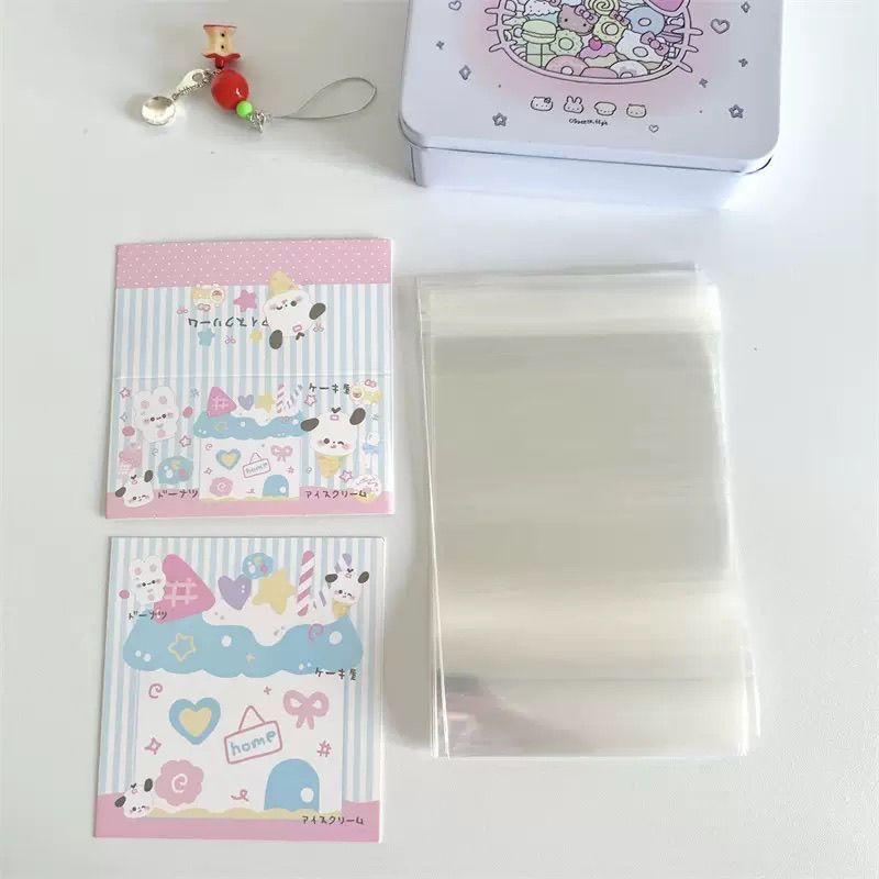 Independent transparent packaging DIY card header card back set Perler bead finished packaging bag gift cute cartoon packaging