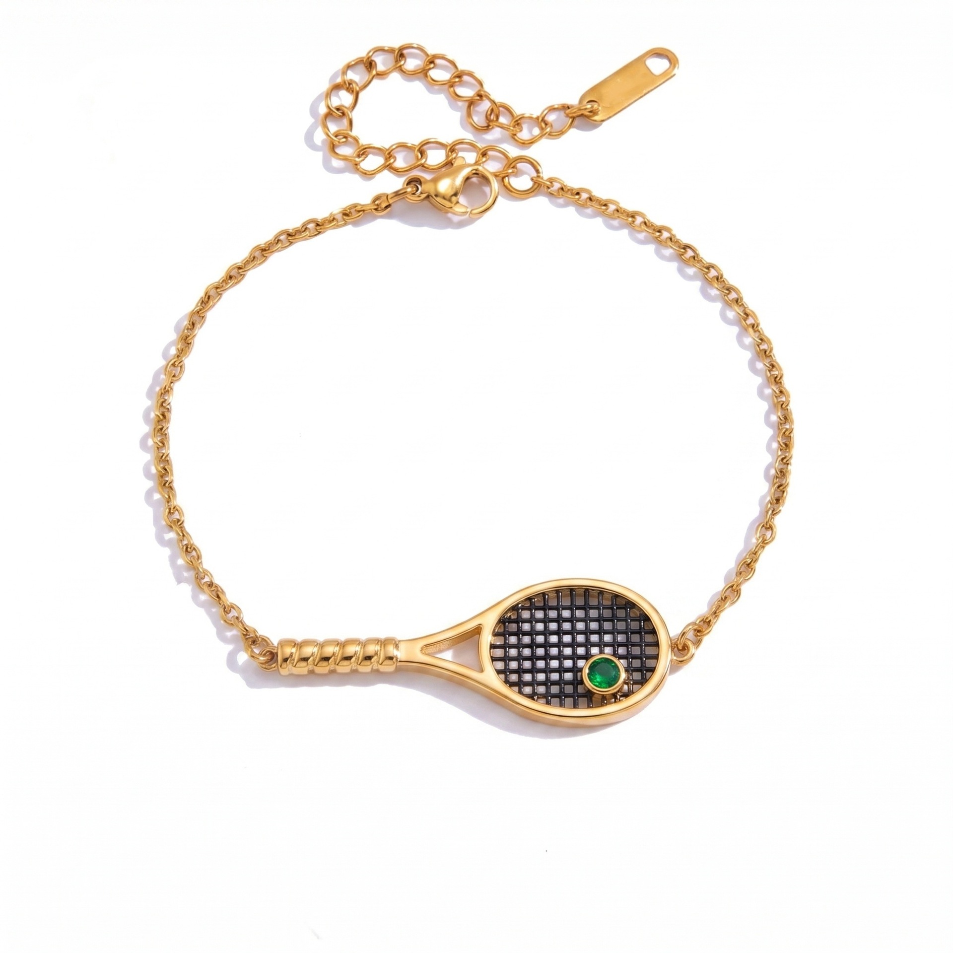 New sports series rhinestone star racket bracelet simple daily niche accessory