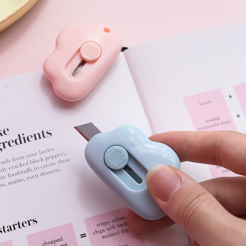 Cloud mini portable small student utility knife rabbit student office unpacking envelope letter opener box cutter