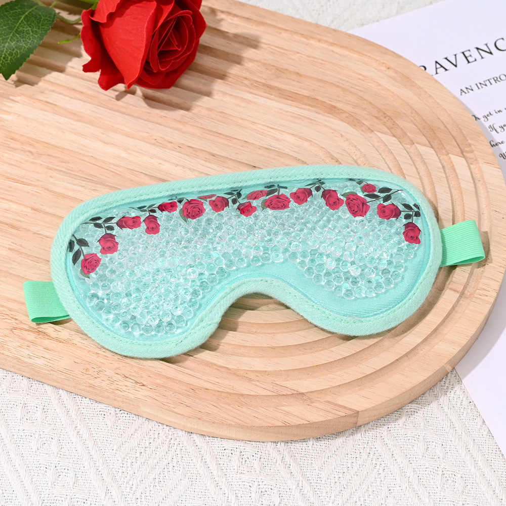 PVC gel bead ice compress eye mask, colorful adjustable elastic, cold and hot compress cooling ultra-soft eye care ice feeling