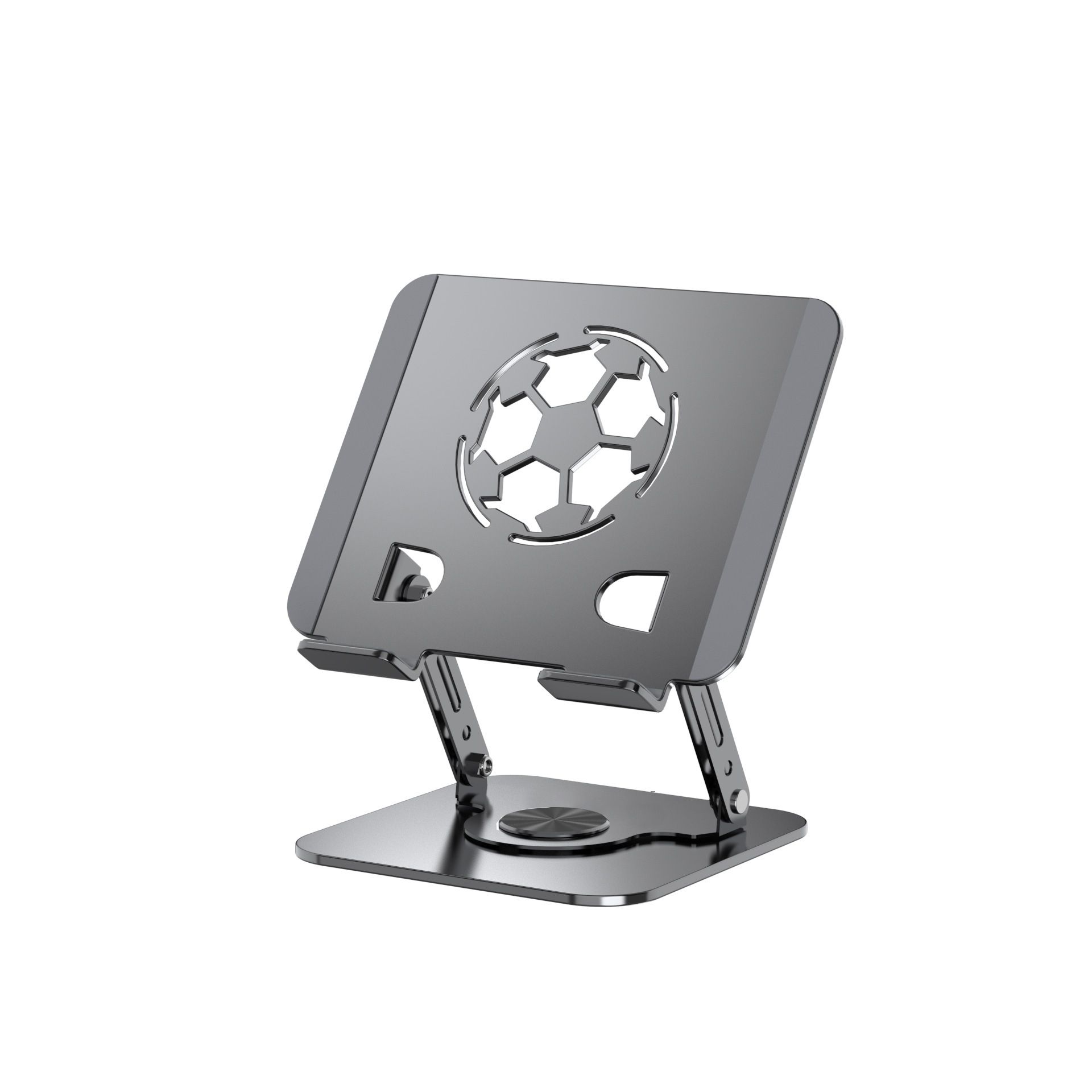 Metal Carbon Steel Rotatable Laptop Stand Suitable for Tablet Foldable Desktop Adjustable Height Riser Stand