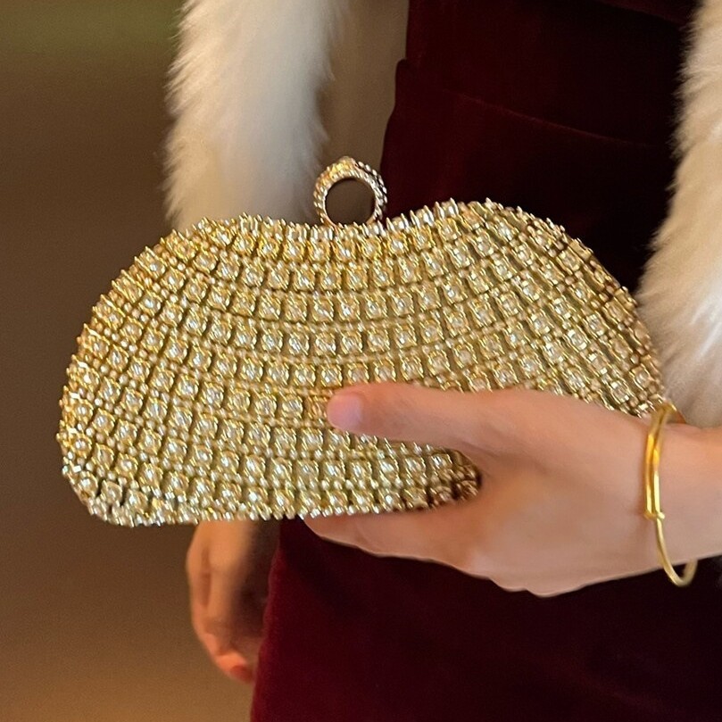 New Clutch Evening Bag Diamond Party Bag Celebrity Dress Bag Bride Wedding Banquet Bag