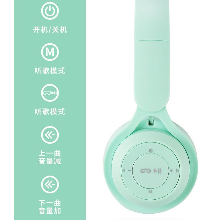Y08 Wireless Stereo Bluetooth Card Headphone Headband Sports Noise Reduction Game Portable New