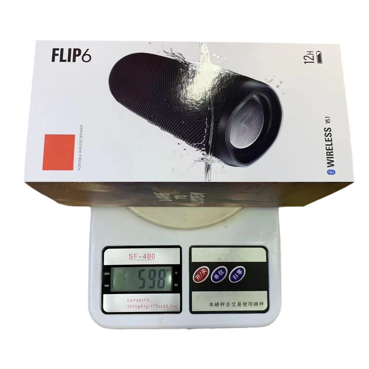 Top FLIP6 Kaleidoscope 6th Gen Wireless Bluetooth Speaker Fabric Mesh Subwoofer Outdoor Card TWS Audio