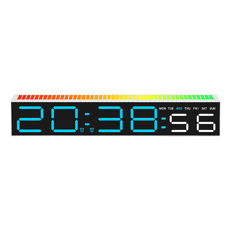 LED Electronic Clock Simple Alarm Clock Pickup Light Clock Electronic Clock Bedside Ornament 5517