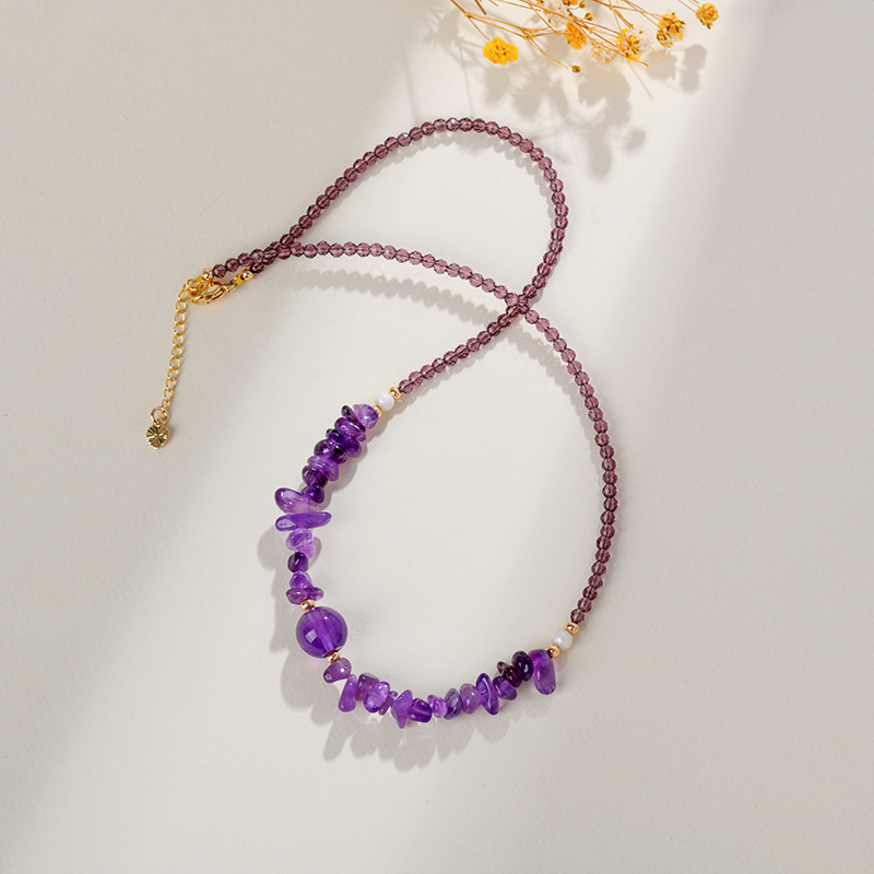 Natural White Crystal Collarbone Chain Original Adjustable Original Women's New Network Necklace