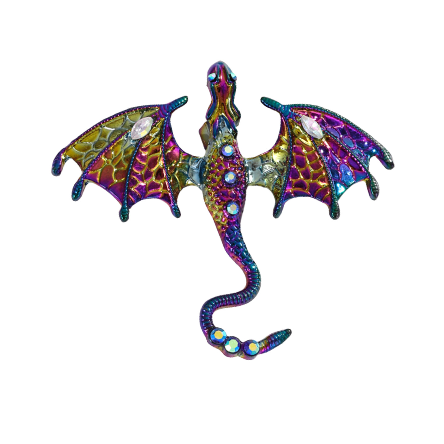 Oil Drip Cartoon Flying Dragon Brooch Men's Suit Coat Accessory Pin Jewelry New