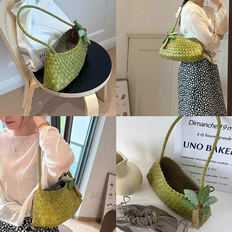 Hand-Woven Underarm Bag Women 2026 New Handheld Single Shoulder Letter Bag Handbag Women Bag