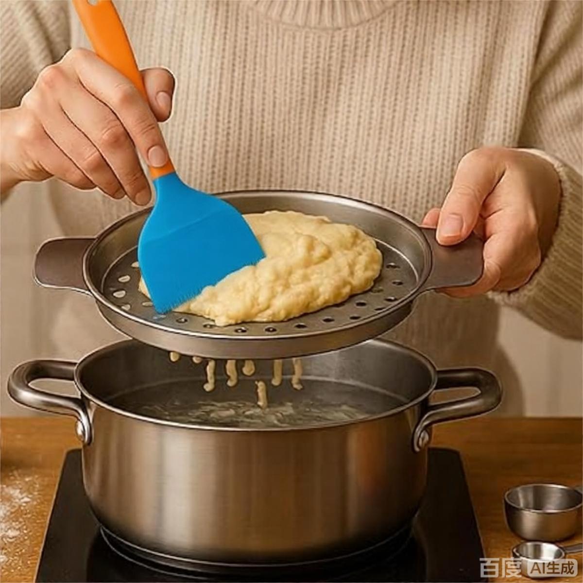 Stainless Steel Thickened Pasta Maker Household Cold Fish Drain Water Board Vermicelli Gnocchi Noodle Tool