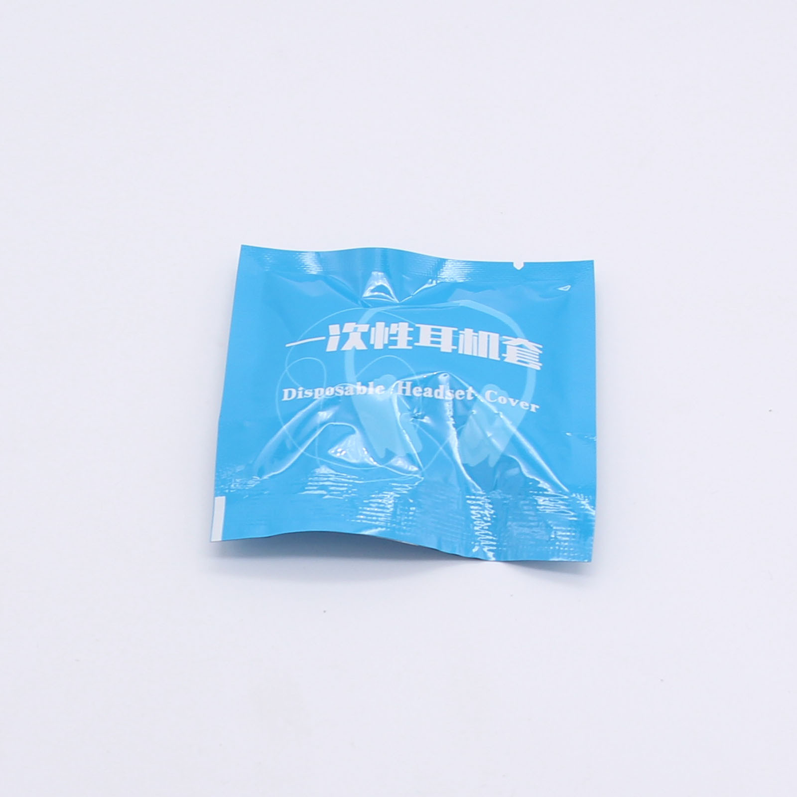 Disposable headphone cover non-woven dustproof and sweatproof earmuffs headband headset microphone protective cover sponge cover