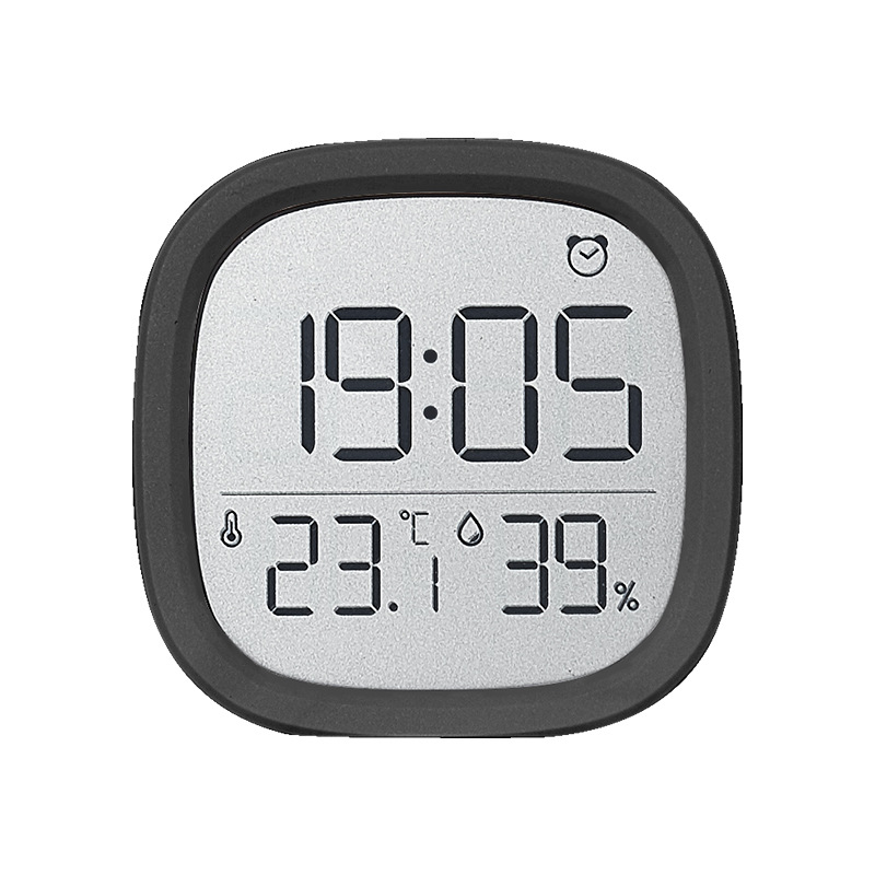 Slim Electronic Clock Simple Digital Clock Wall-Mounted LCD Small Alarm Clock Multifunctional Temperature Electronic Clock 8218