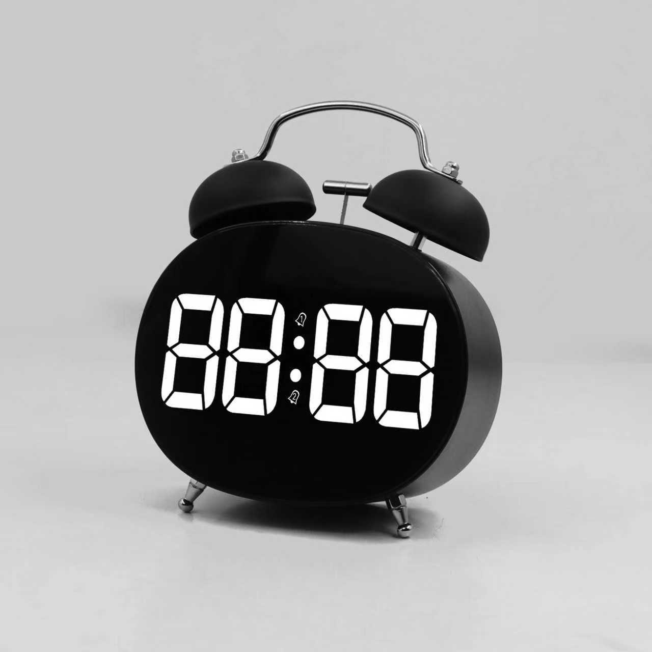 Alarm clock student special living room LED electronic display ringing super loud sound simple electronic clock children alarm clock