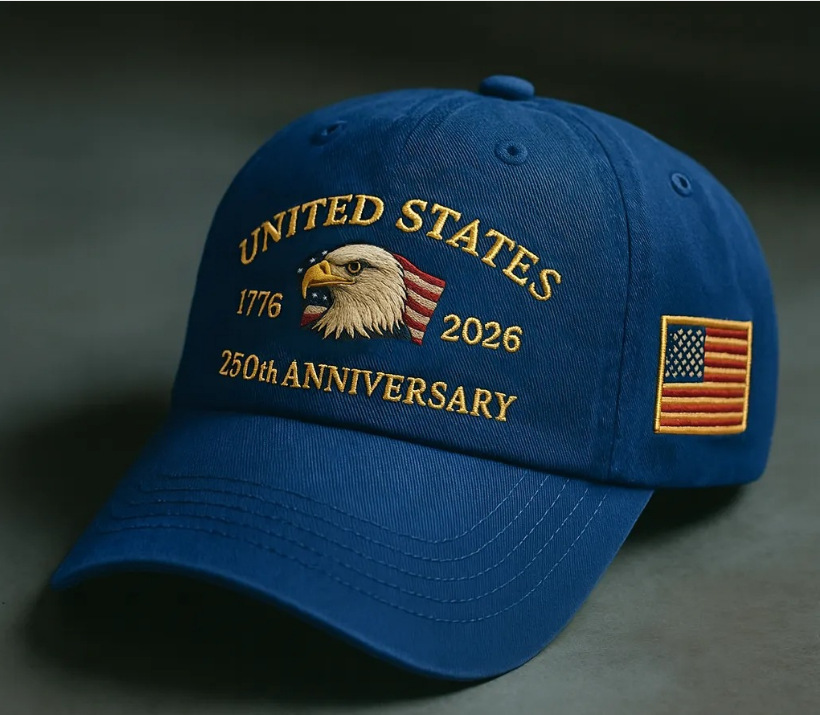 2025 New Embroidered Baseball Cap US250th Anniversary Logo US 250th Anniversary Memorial Hat Cap