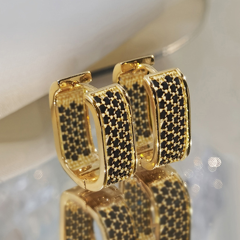 Cao Shi Micro-Set Zircon Ear Cuff Young Women's Earring Jewelry