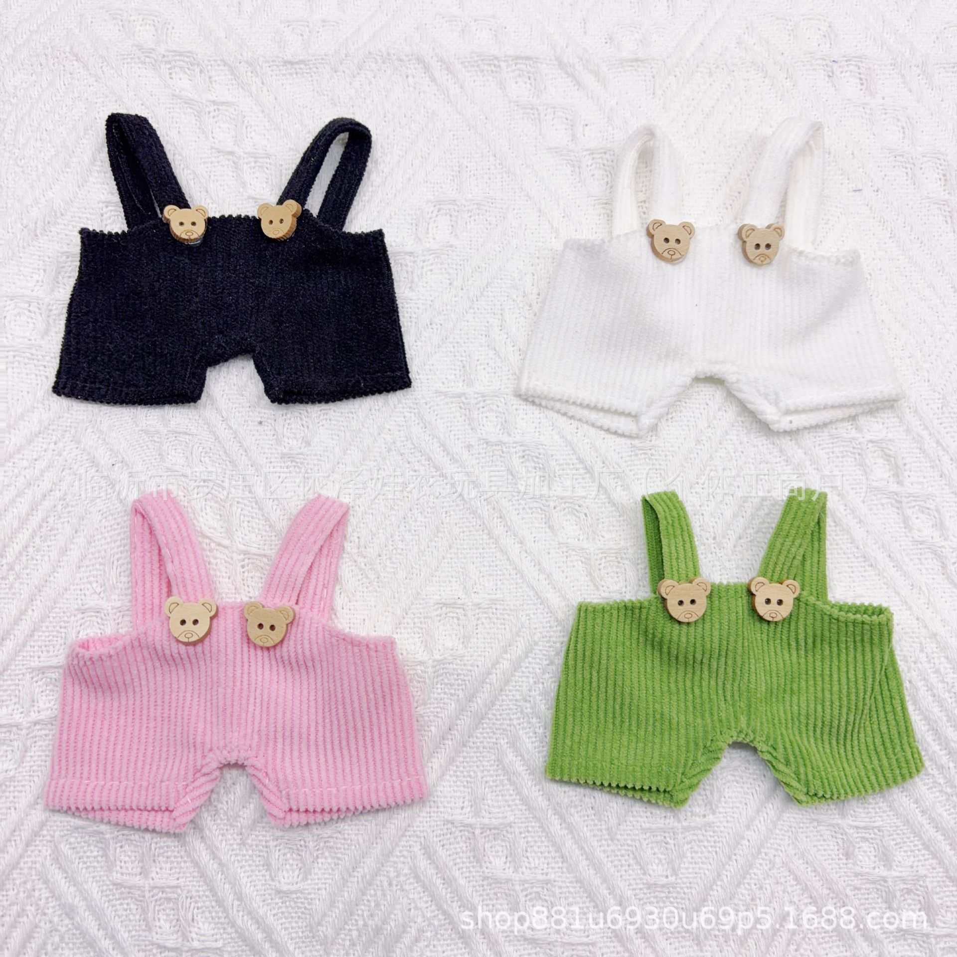 Doll Clothes Doll Pants 10cm 15cm Suspenders Gate Dog Plush Doll Accessories Shirley Mei Clothes Pants Cute