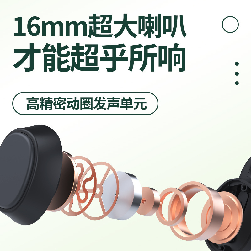 Bone conduction headphones sports running long battery life ear-hook high-quality wireless Bluetooth dual-ear waterproof headphones