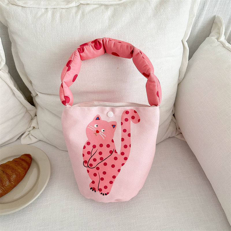 Handbag birthday gift small bag cute crossbody casual handheld lunch bag women bag hand carry bucket bag