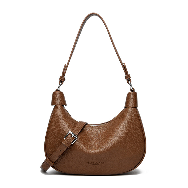 2025 Simple Shoulder Crossbody Bag Summer Women's Underarm Bag Soft Leather Women's Shoulder Bag Bags