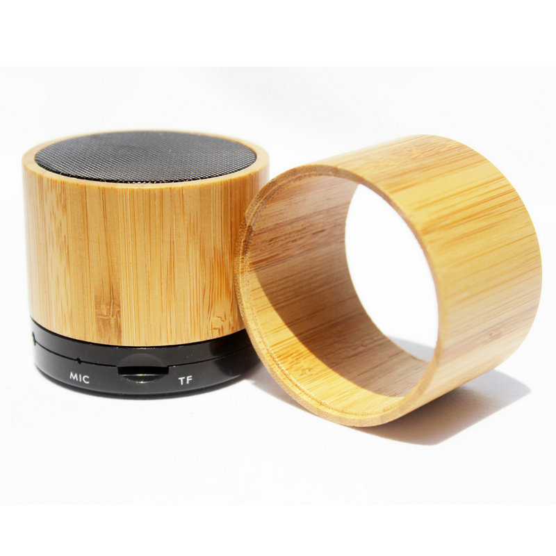 S10 wooden eco-friendly Bluetooth speaker mini bamboo wireless speaker card audio subwoofer 1