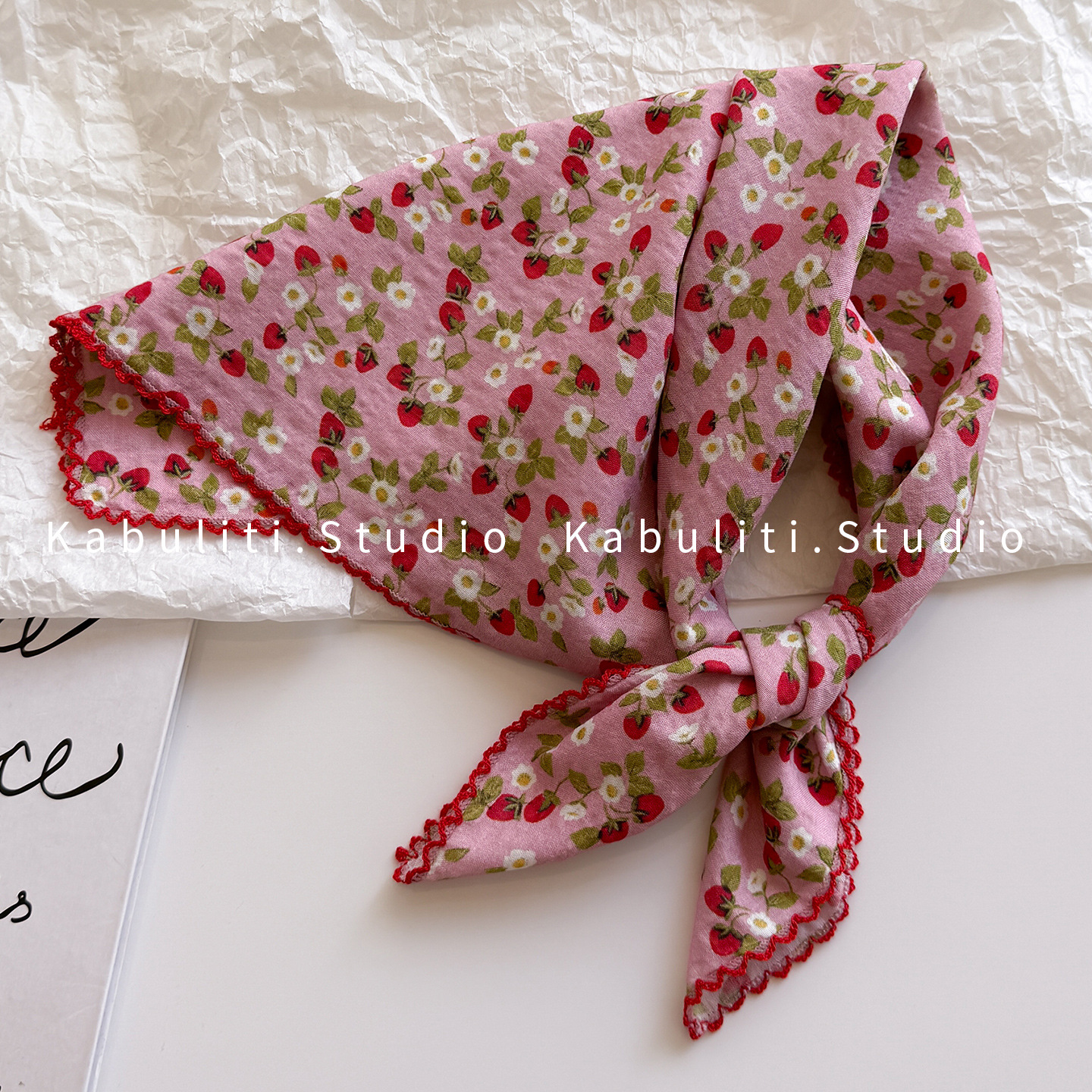 Small square scarf women's triangle headwrap sun protection hair band neck protection shirt neck scarf gauze scarf thin scarf