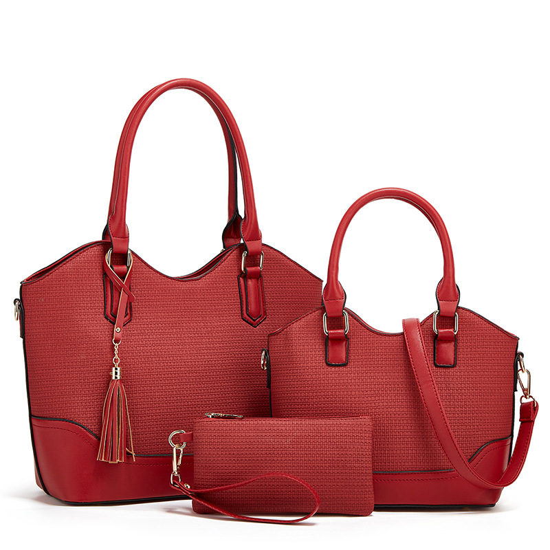 2026 new tote bag is handbag women's bag crossbody backpack three-piece set