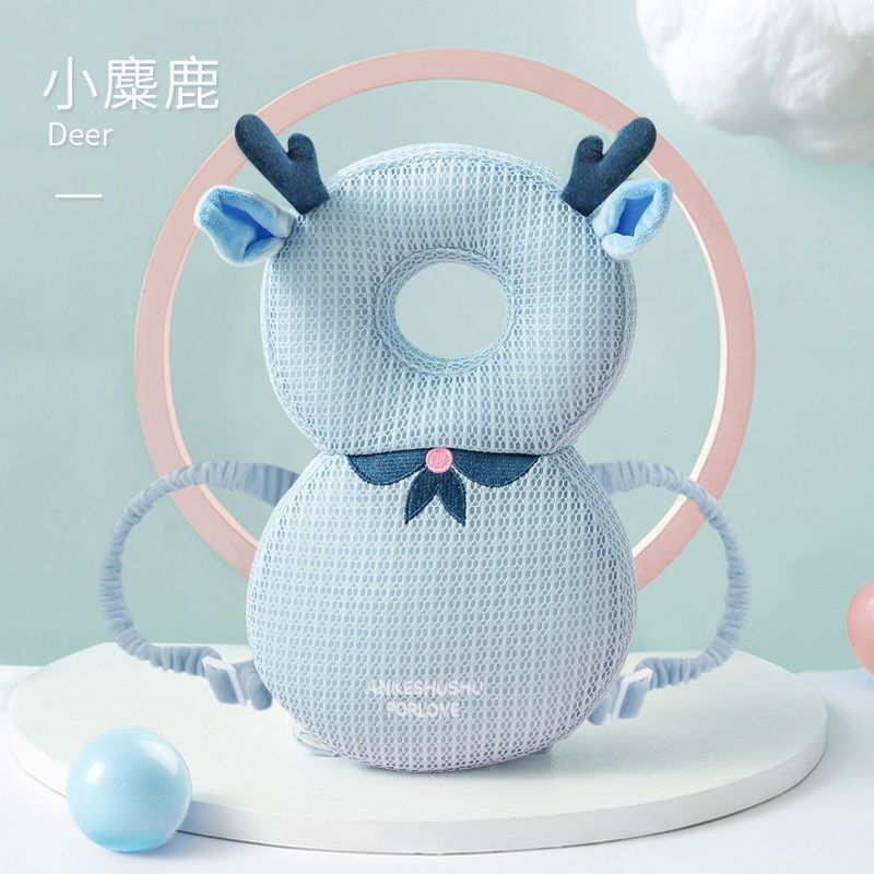 Baby anti-fall head protection pad summer breathable infant anti-fall head protector learning walk head protection hat pillow