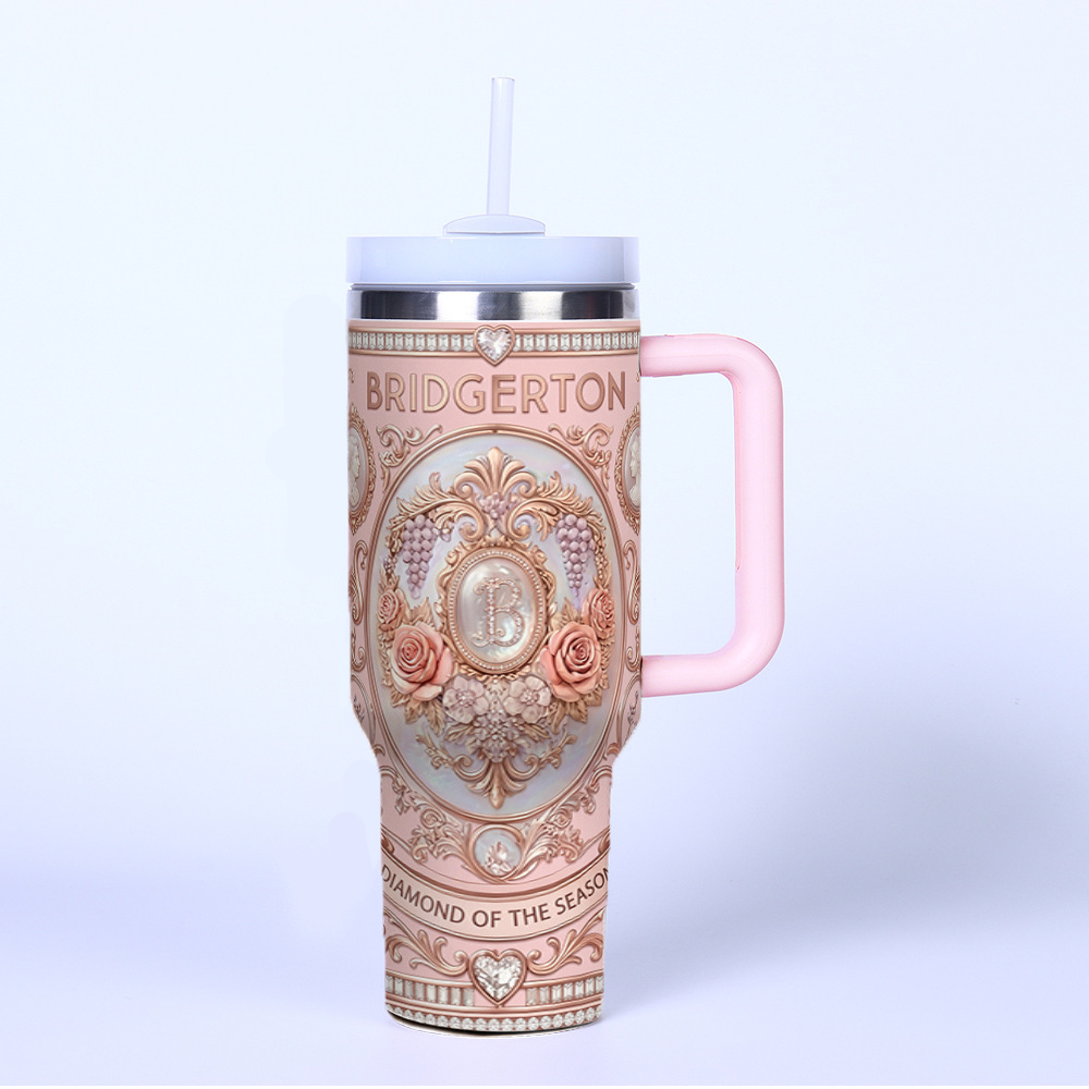 40oz printed tumbler printed ice霸 cup car cup water cup