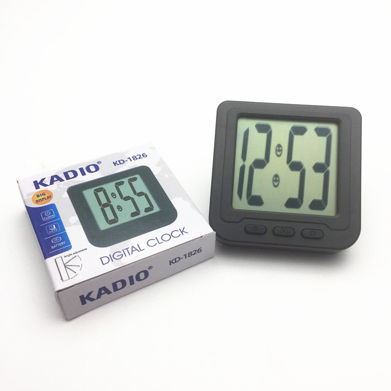 KD1826 electronic clock large screen black single function reading newspaper nap parking timing electronic timer