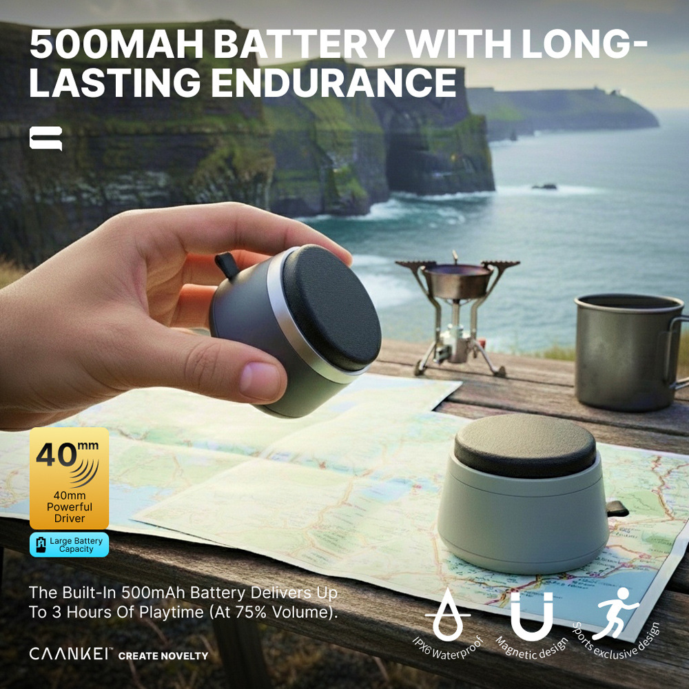 New desktop Bluetooth small speaker Bluetooth two-in-one magnetic phone stand mini portable speaker wireless audio