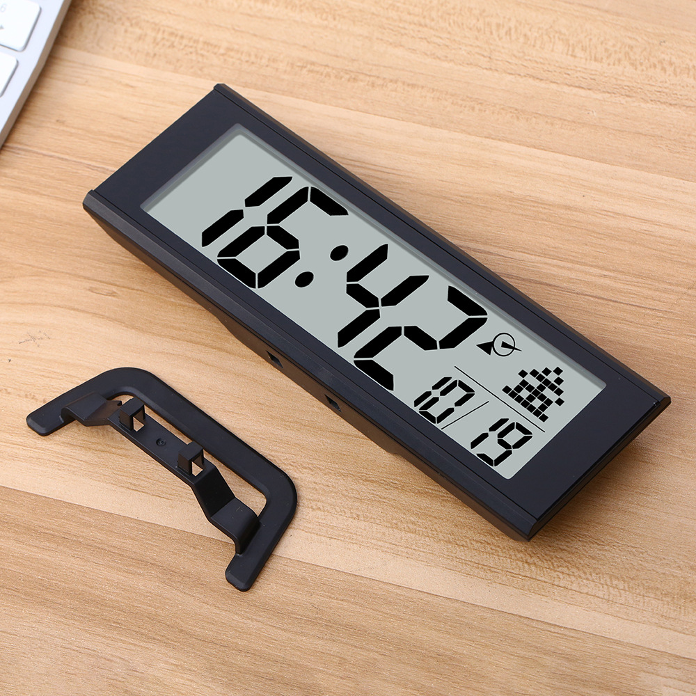 LCD radio-controlled clock, Japanese automatic time-setting radio-controlled clock, desktop silent snooze electronic alarm clock, electronic clock