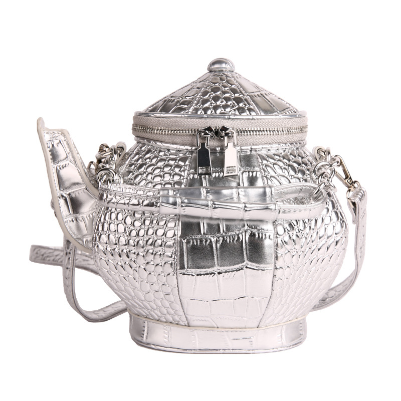 Niche Novelty Bag for Women Teapot Handheld Bag High Texture Shoulder Crossbody Bag