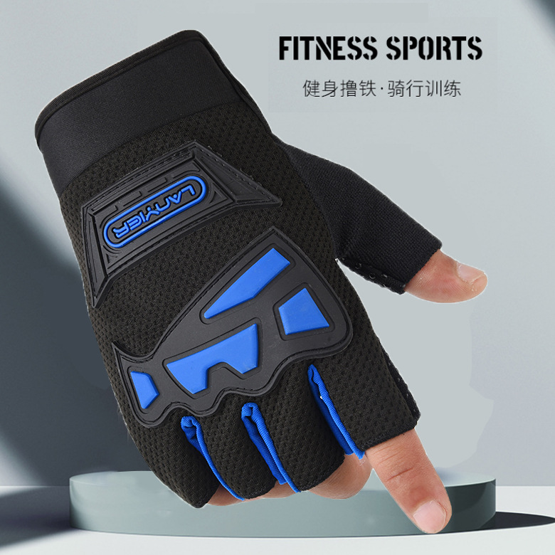 Cycling Fitness Gloves Half Finger Non-slip Tactical Gloves Gym Outdoor Sports Men Women Sunscreen Gloves Wholesale