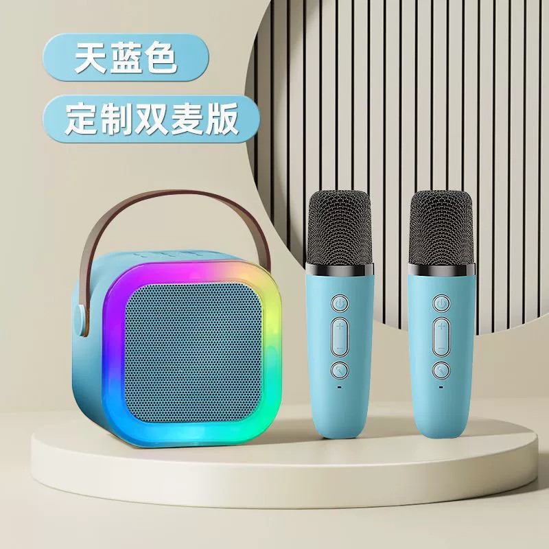 k12 Bluetooth speaker microphone all-in-one karaoke mini outdoor karaoke speaker