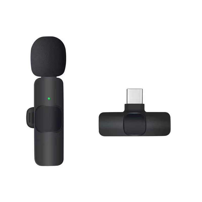 K1K9 wireless lapel microphone for phone live streaming video recording sound recording clip-on microphone