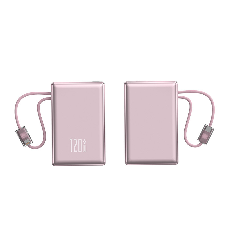 3C Power Bank 120W Fast Charging Outdoor Cable 1/20000mAh Ultra-Thin Portable Mobile Power Supply